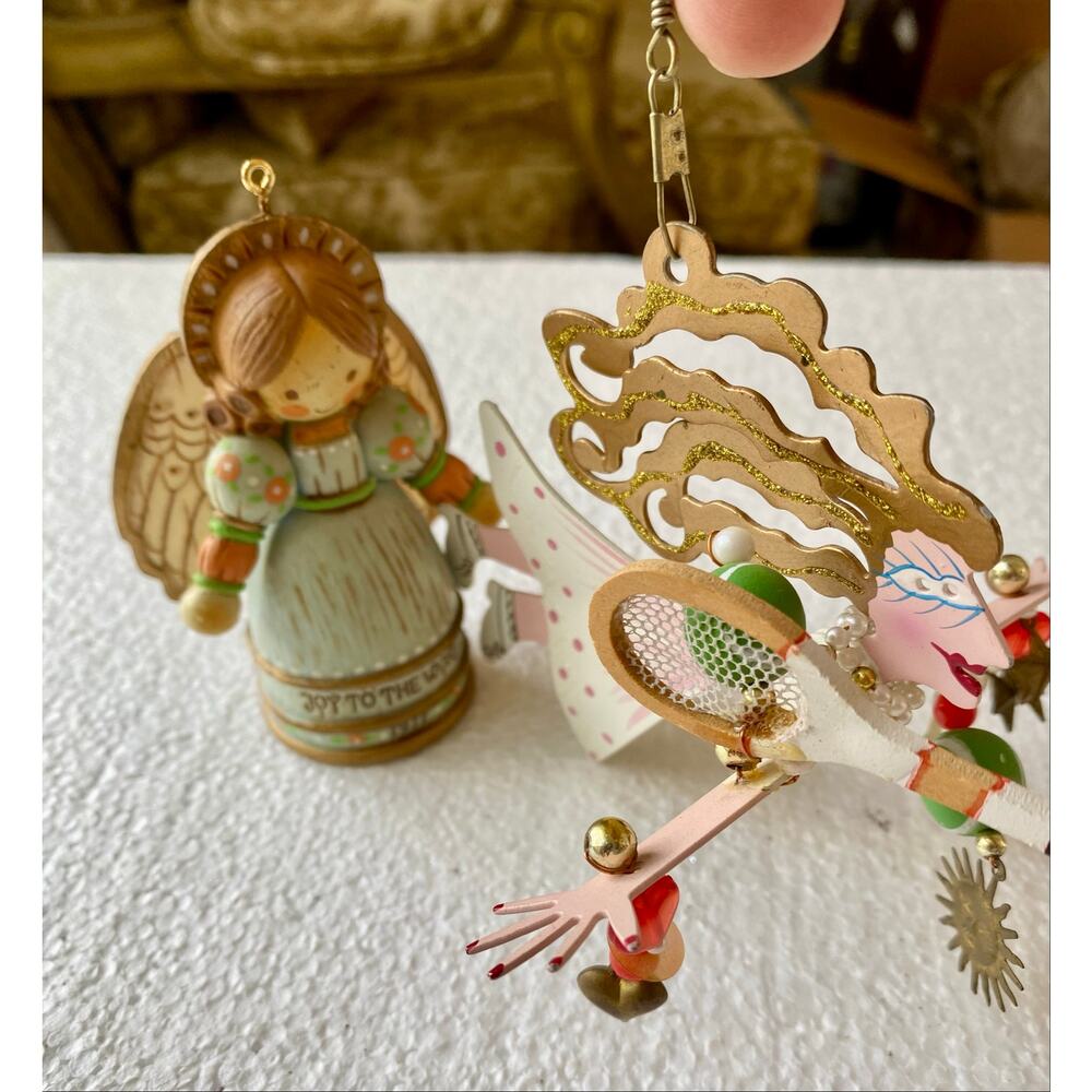 whimsical tennis player Karen Rossi Silvestri vintage 1977 Hallmark Angel